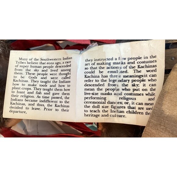 Kachina Doll EAGLE DANCER Signed /Number Fyazzie Eagle 11" T x 14"W Rain Weather - Picture 16 of 16